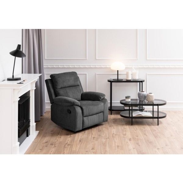 Stolik Bayonne owalny czarny - ACTONA